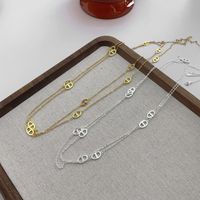 Simple Style Classic Style Oval Sterling Silver Necklace In Bulk main image 4