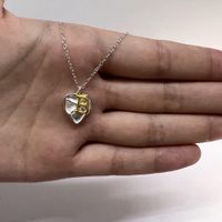 Einfacher Stil Brief Herzform Sterling Silber Vergoldet Halskette Mit Anhänger In Masse sku image 2