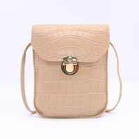 Women's Small Pu Leather Solid Color Streetwear Square Crossbody Bag sku image 5