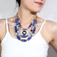 Necklace Fashion Blue Devil's Eye Multilayer Collarbone Necklace Necklace Women main image 1