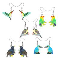 Wholesale Jewelry Cute Simple Style Bird Resin Drop Earrings main image 4