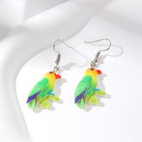 Wholesale Jewelry Cute Simple Style Bird Resin Drop Earrings sku image 3
