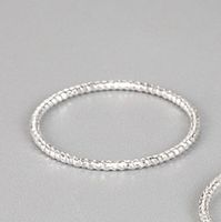 Einfacher Stil Einfarbig Sterling Silber Ringe In Masse sku image 1