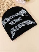 Unisex Streetwear Letter Eaveless Wool Cap main image 2