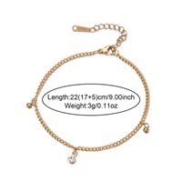 1 Women's Stainless Steel Gold Anklet sku image 1