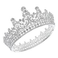 Women's Retro Shiny Crown Alloy Plating Hollow Out Inlay Rhinestones Crown main image 2