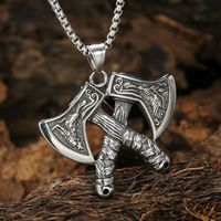 Hip-Hop Axe Stainless Steel None Men's Pendant Necklace main image 6
