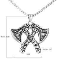 Hip-Hop Axe Stainless Steel None Men's Pendant Necklace main image 2