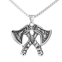 Hip-Hop Axe Stainless Steel None Men's Pendant Necklace sku image 2