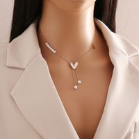 Wholesale Commute Heart Shape Flower 304 Stainless Steel Copper Plating 18K Gold Plated Pendant Necklace main image 8