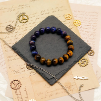 Casual Color Block Natural Stone Beaded Unisex Bracelets main image 8