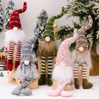 Noël Style De Bande Dessinée Poupée Chiffon Polyester Fête Accessoires Décoratifs main image 1