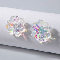 1 Paire Style Simple Fleur Tridimensionnel Alliage Boucles D'oreilles sku image 10