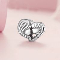Casual Heart Shape Sterling Silver Inlay Zircon Jewelry Accessories main image 2