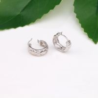 1 Pair Retro Simple Style Rhombus Plating Sterling Silver White Gold Plated Gold Plated Earrings main image 4
