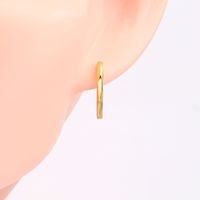 1 Pair Simple Style Heart Shape Plating Sterling Silver White Gold Plated Gold Plated Ear Studs main image 2