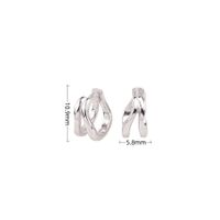 1 زوج أسلوب بسيط غير عادي تصفيح الفضة الاسترليني ترصيع الأذن sku image 1