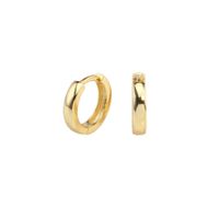 1 Pair Simple Style Solid Color Plating Sterling Silver 18k Gold Plated Earrings main image 2