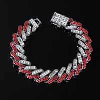 Hip-hop Geometric Zircon Alloy Wholesale Bracelets Necklace sku image 2