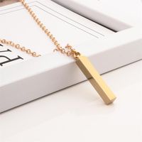 1 Piece Fashion Letter Stainless Steel Couple Pendant Necklace sku image 3