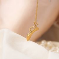 Casual Simple Style Shoe Copper Plating Copper 18k Gold Plated Pendant Necklace main image 3