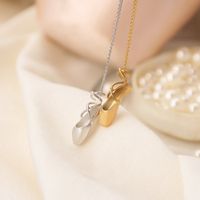 Casual Simple Style Shoe Copper Plating Copper 18k Gold Plated Pendant Necklace main image 4