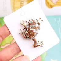 Style Cool Brillant Animal Grenouille Alliage Incruster Strass Unisexe Broches sku image 2