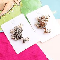 Simple Style Commute Frog Alloy Asymmetrical Rhinestones Women's Brooches main image 4