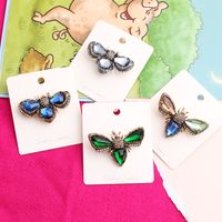 Cute Pastoral Bee Alloy Asymmetrical Rhinestones Women's Brooches main image 8