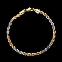 Casual Simple Style Twist Copper Plating Unisex Twisted Cable Bracele sku image 3