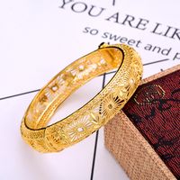 Ig Style Simple Style Flower Copper Bangle In Bulk main image 1