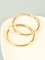 Wholesale Jewelry Ig Style Circle Alloy Hoop Earrings main image 5