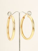 Wholesale Jewelry Ig Style Circle Alloy Hoop Earrings sku image 1