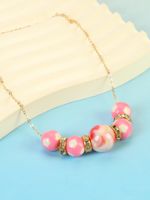 Sweet Pearl Zinc Alloy Beaded Rhinestones Women's Necklace main image 4