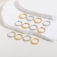 Cute Simple Style Commute Letter Copper Plating Inlay Zircon 14k Gold Plated White Gold Plated Open Rings main image 7