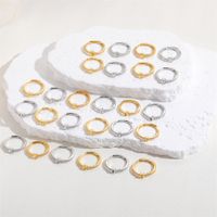 Süß Einfacher Stil Pendeln Brief Kupfer Überzug Inlay Zirkon 14 Karat Vergoldet Weißgold Plattiert Offener Ring main image 5