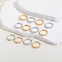 Cute Simple Style Commute Letter Copper Plating Inlay Zircon 14k Gold Plated White Gold Plated Open Rings main image 3