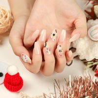 Christmas Cute Candy Bow Knot Elk Resin Nail Patches 1 Set sku image 55