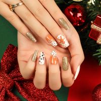 Christmas Cute Candy Bow Knot Elk Resin Nail Patches 1 Set sku image 41