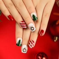 Christmas Cute Candy Bow Knot Elk Resin Nail Patches 1 Set sku image 60