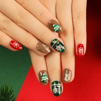 Christmas Cute Candy Bow Knot Elk Resin Nail Patches 1 Set sku image 69