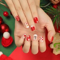 Christmas Cute Candy Bow Knot Elk Resin Nail Patches 1 Set sku image 24