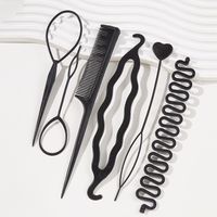 Simple Style Solid Color Plastic Resin Hair Combs Hairpin main image 1