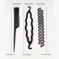 Simple Style Solid Color Plastic Resin Hair Combs Hairpin main image 5