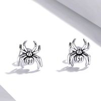 1 Pair Cartoon Style Spider Sterling Silver Ear Studs main image 1