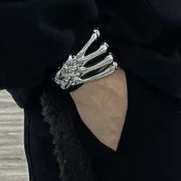 Hip-hop Cool Style Skull Alloy Metal Unisex Bangle main image 2