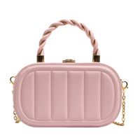 Femmes Petit Faux Cuir Couleur Unie Élégant Style Classique Carré Bloquer Sac D'épaule Sac À Main Sac Bandoulière sku image 3