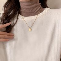 2023 New Trendy High-grade Simple Graceful Titanium Steel Necklace For Women Spring And Summer Hot-selling Non-fading Exquisite Clavicle Chain sku image 2