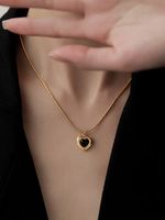 2023 New Trendy High-grade Simple Graceful Titanium Steel Necklace For Women Spring And Summer Hot-selling Non-fading Exquisite Clavicle Chain sku image 4