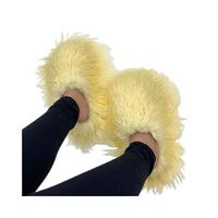 Unisex Streetwear Solid Color Round Toe Plush Slippers main image 2